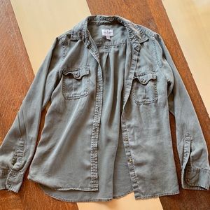 AE Military Button Up Shirt- Medium